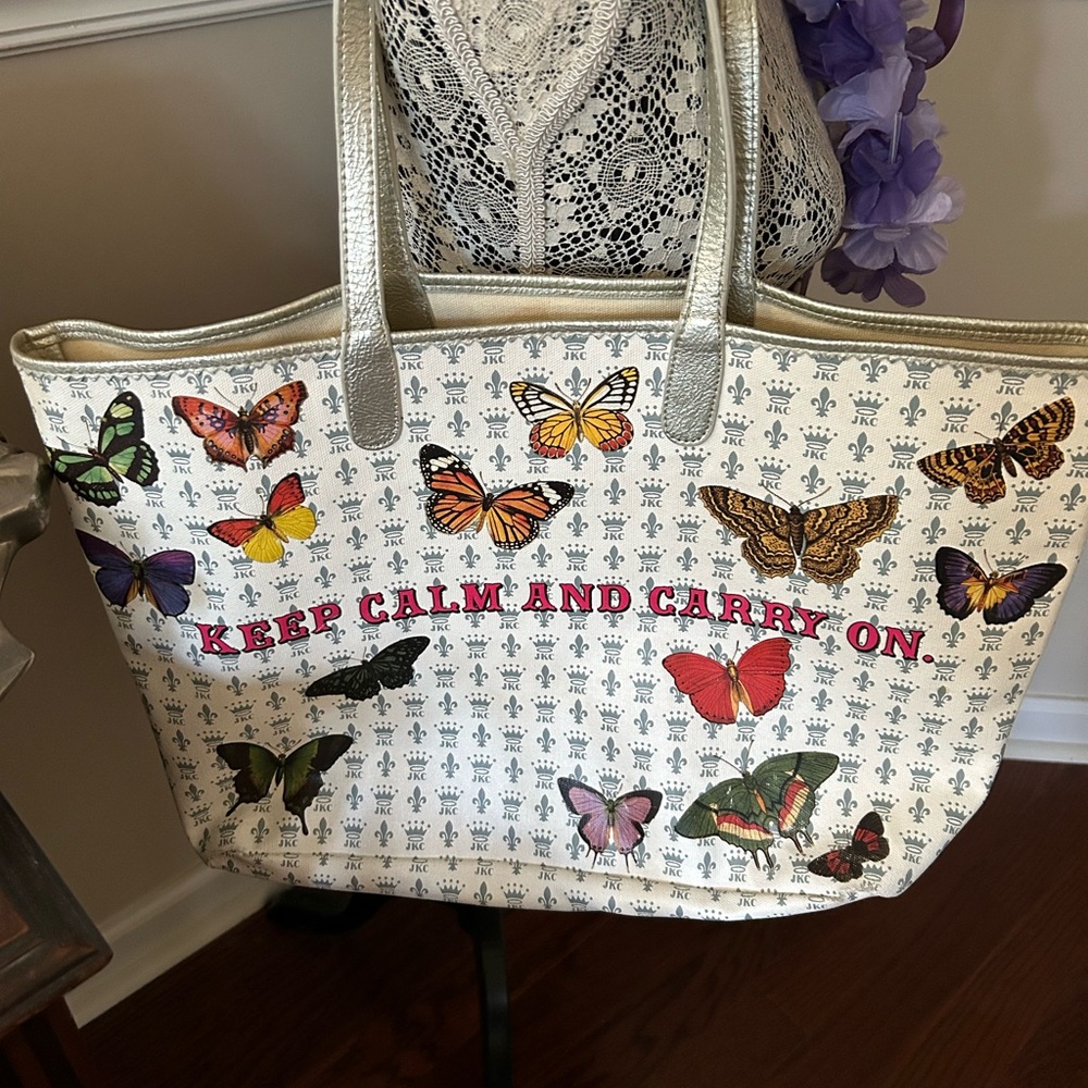 Jessica Kagan Cushman Butterfly Print Tote Bag